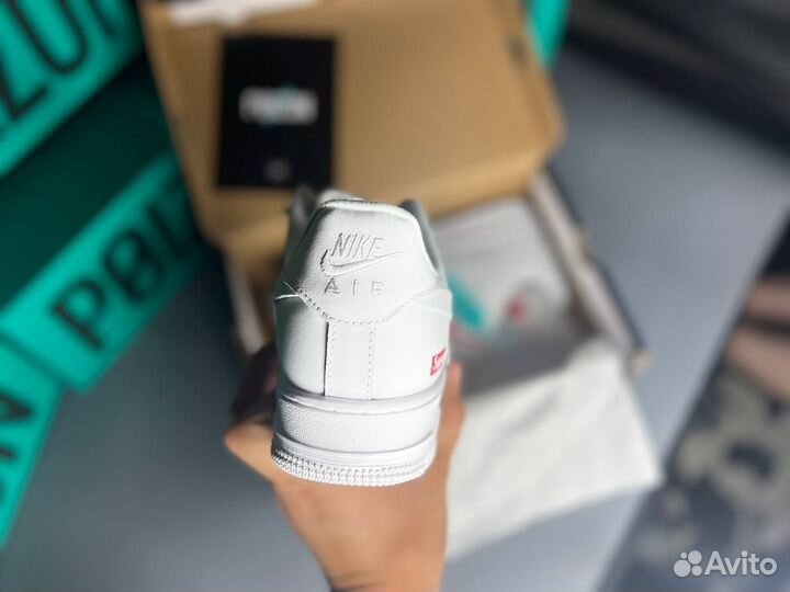 Кроссовки Nike air force x Supreme white оригинал