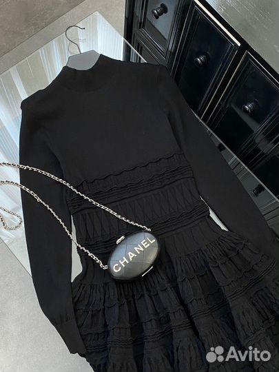 Платье alaia черное женское