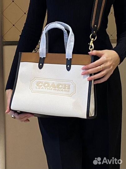 Сумка натуральная кожа coach