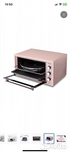 Электрическая мини печь духовка с конвекцией