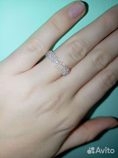 Кольцо из бисера, китайского бисера