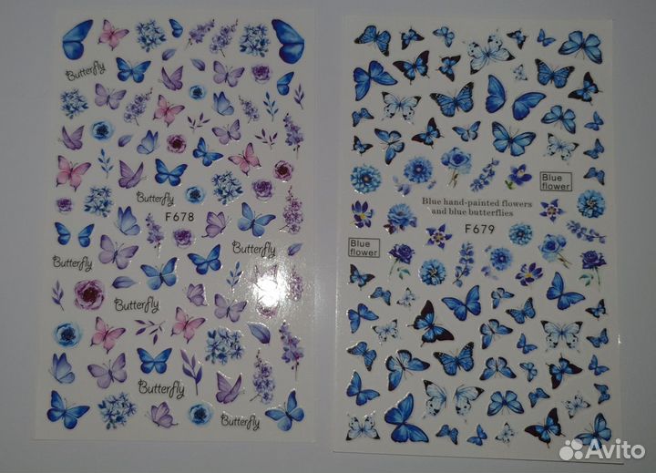 Наклейки новые для маникюра