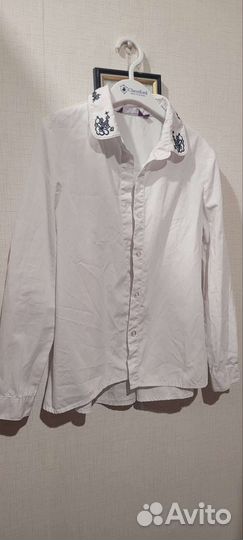 Рубашка школьная 134 для девочки