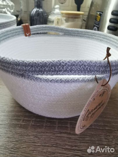 Корзины из хлопкового шнура