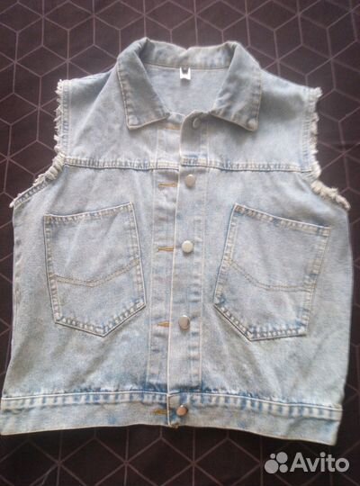 Джинсовая жилетка 46 48