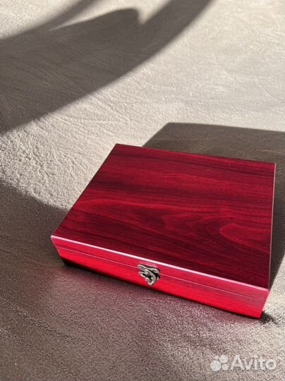 Набор для вина, подарочный, 9 в 1, красное дерево