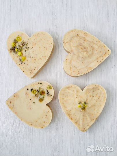 Натуральное мыло ручной работы «Молоко и мёд»