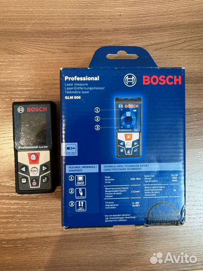 Лазерный дальномер рулетка Bosch GLM 500