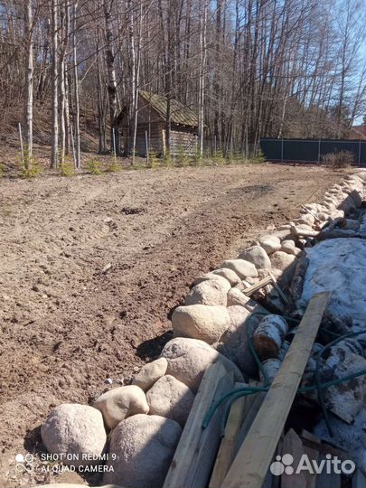 Вспашка земли мини трактором