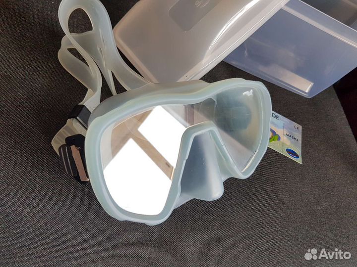 Маска для подводного плавания дайвинга взрослая
