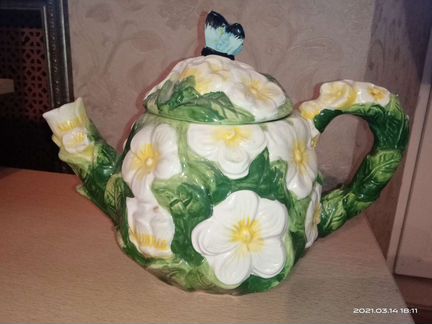 Заварочный дек чайник фарфор на 2,5 литра. Европа