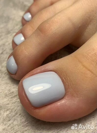Педикюр пальчики гель лак