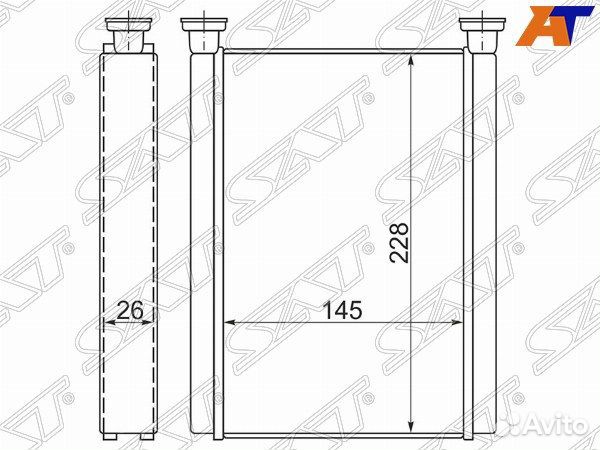 Радиатор отопителя салона toyota solara