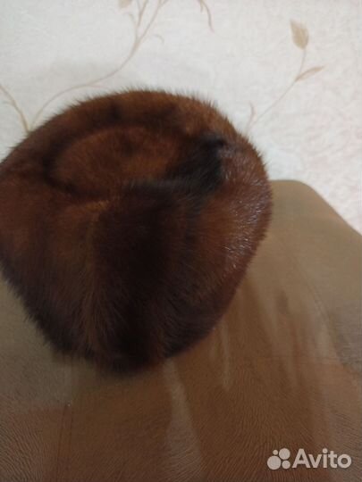 Шапка зимняя норковая женская