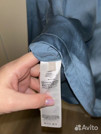 Шелковая рубашка Stefanel размер S