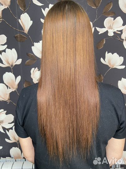 Кератиновое выпрямление волос