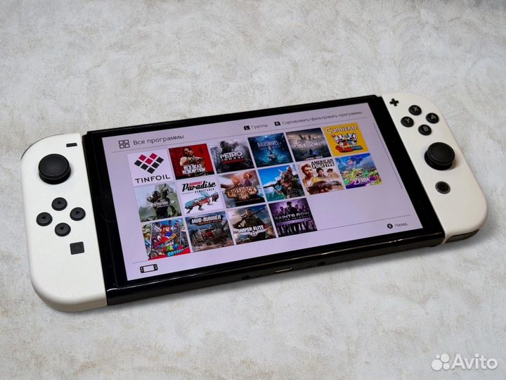 Nintendo switch oled (прошит, 128 гб)