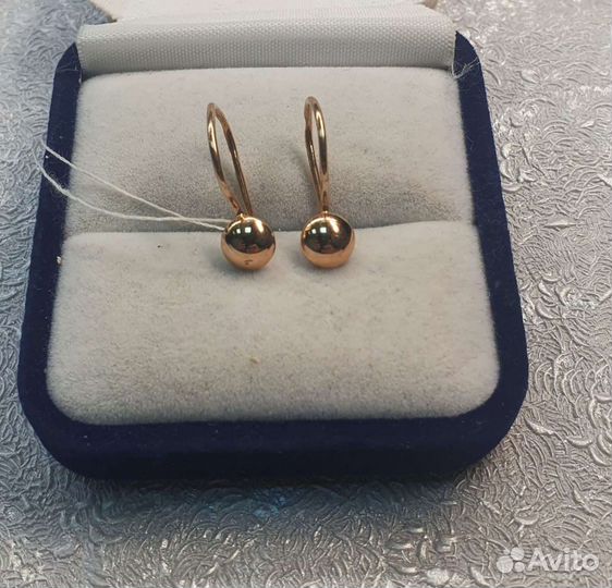 Золотые серьги СССР 2,10 гр