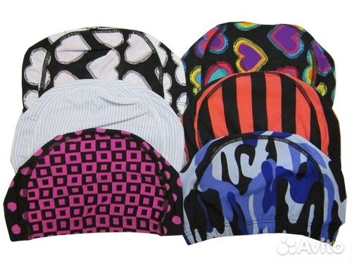 Шапочка для плавания ткань разного размера