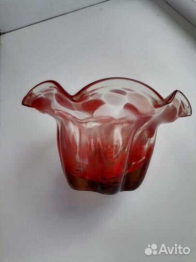 Ваза цветное стекло СССР