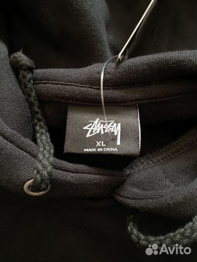 Худи Stussy World Tour Hood черный