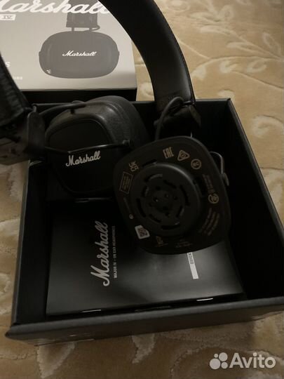 Беспроводные наушники marshall major iv black