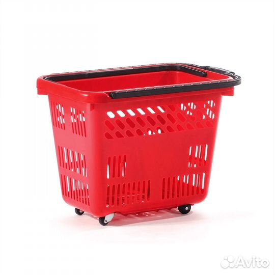Корзина на колесиках с телескопической ручкой