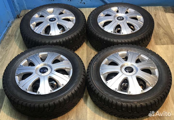 Колеса Hyundai Getz Accent R14 зимние шипы Nokian