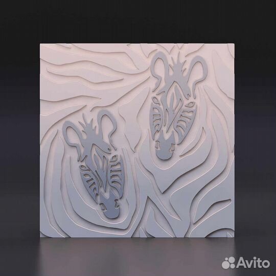 Гипсовая 3D панель 