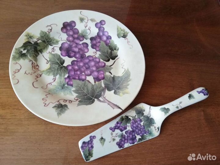 Тарелка для торта с лопаткой