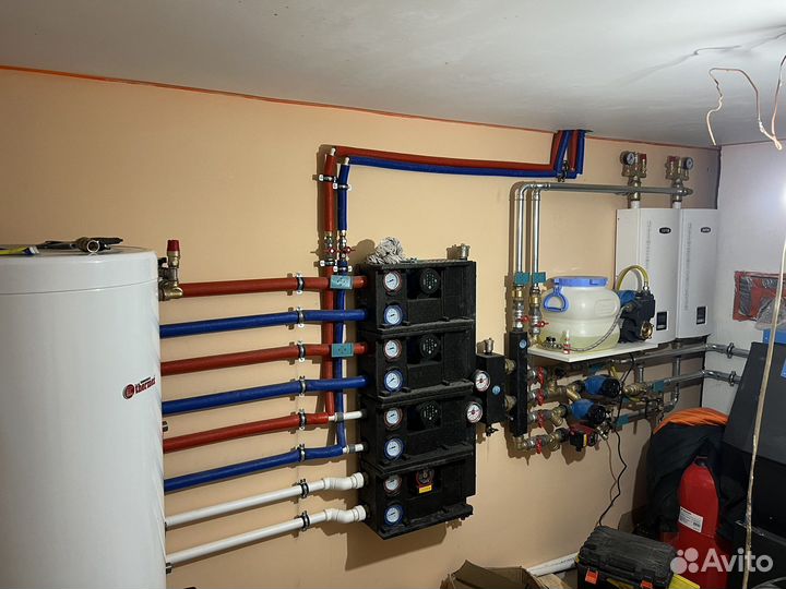 Монтаж системы отопления водоснабжения