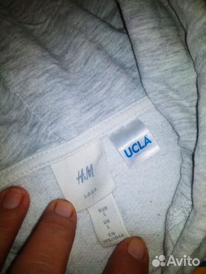 Толстовка/худи худи унисекс L, хлопок 100%