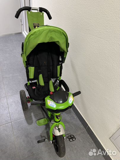 Велосипед с ручкой, велосипед-коляска lamborgini