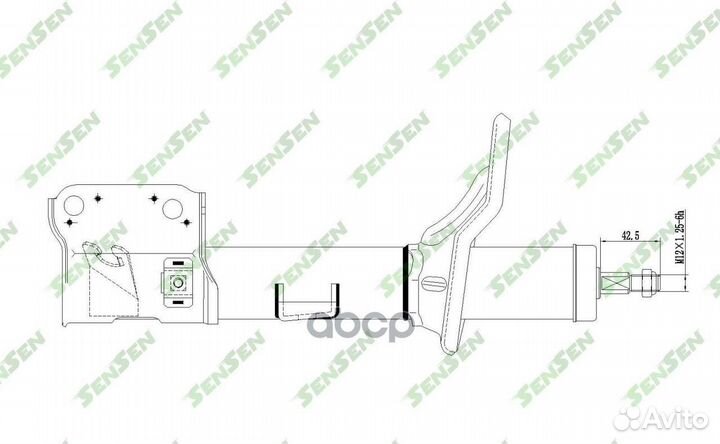 Амортизатор hyundai/KIA tucson/sportage 04- перед
