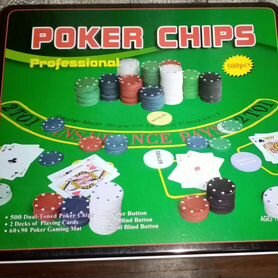 Набор для покера 100/200/300/500 фишек