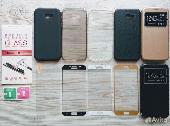 На samsung a7 2017 (a720f) стекло чехол поклейка
