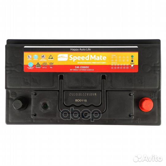 Speedmatesm-EB800 АКБ speedmate Excell 12V 80