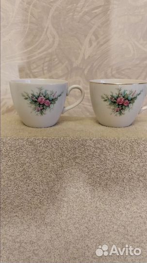 Чашки для чая, фарфор