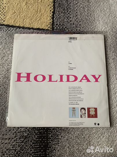 Madonna Holiday / UK Vinyl Single