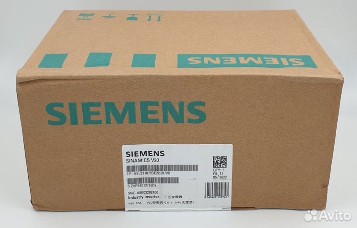 6SL3210-5BE22-2UV0 модуль sinamics V20 2,2 кВт