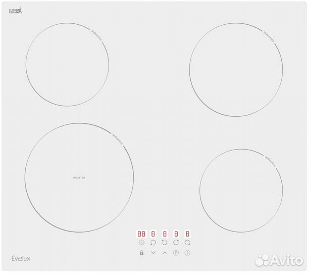 Варочная панель индукционная Evelux HEI 641 W