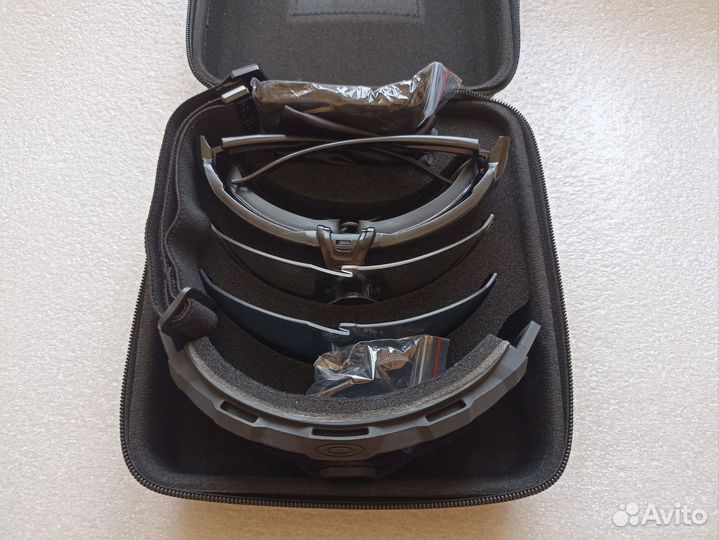 Комплект тактика маска+ очки+ линзы+жёсткий кофр