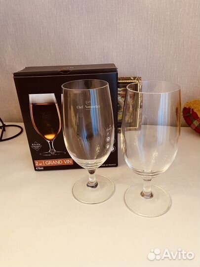 Пивные бокалы на ножке Франция