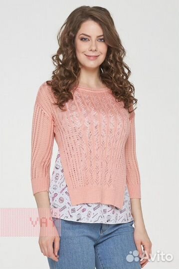 Ажурная кофточка 2 в 1