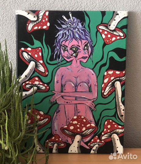 Картина акрилом на холсте