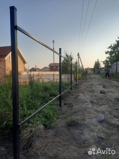 Столб винтовой 80х80, комби d76 1000/2000 мм