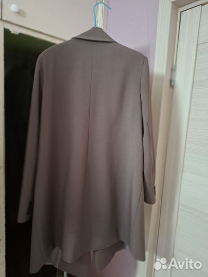 Пиджак женский коричневый 54 alena lee