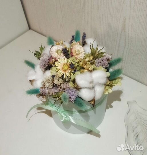 Букет цветы сухоцветы, композиция из сухоцветов