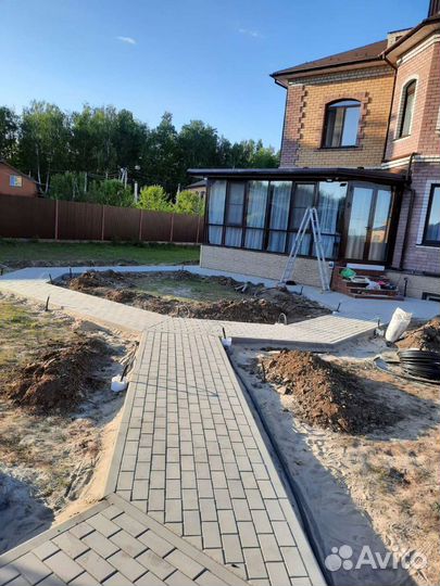 Укладка брусчатки и тратуарной плитки