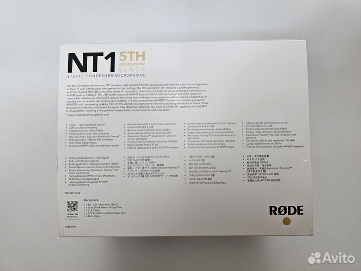 Студийный микрофон Rode NT1 5th Generation Black